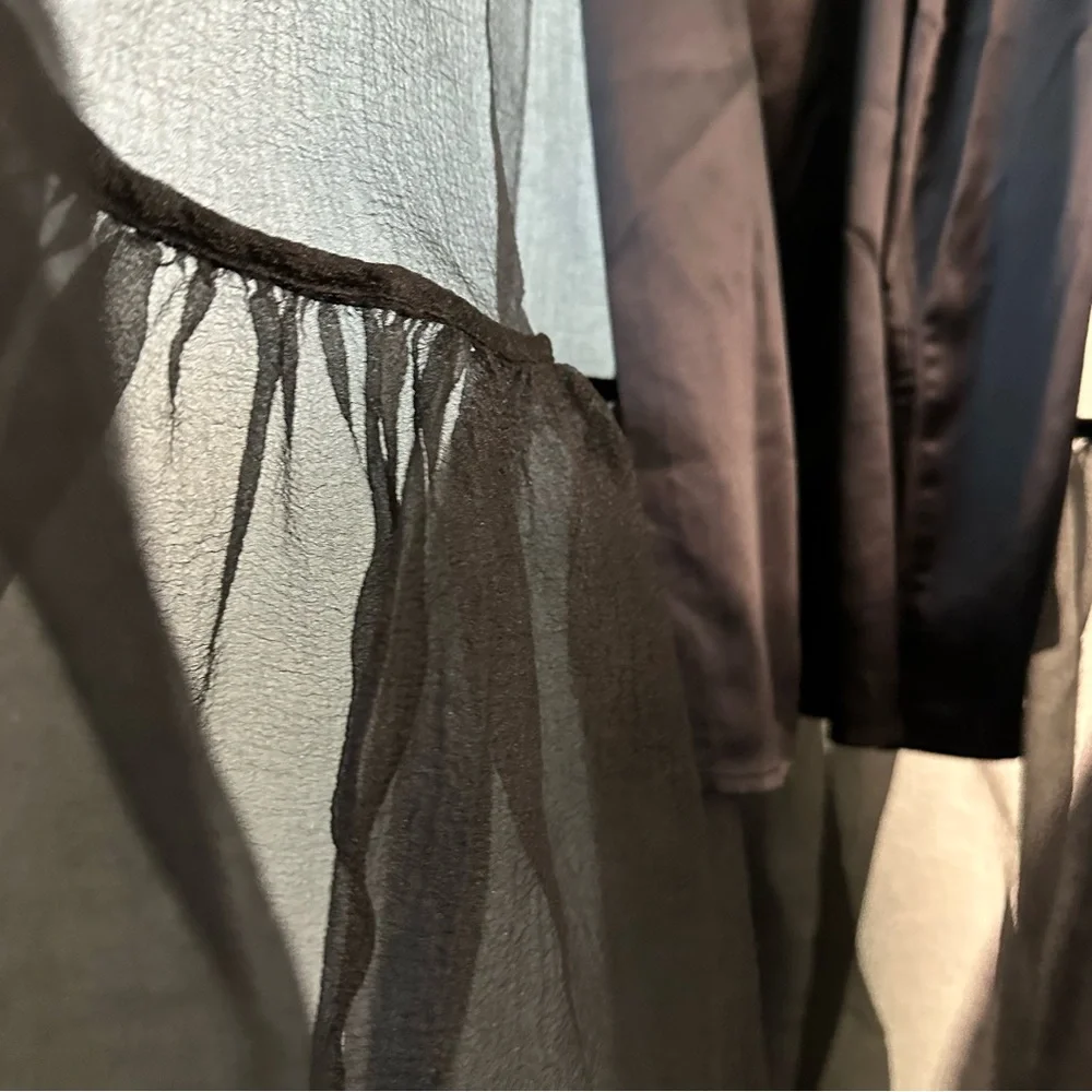 STAUD Calluna Maxi Dress Gown in Black SZ XL - Picture 5 of 11